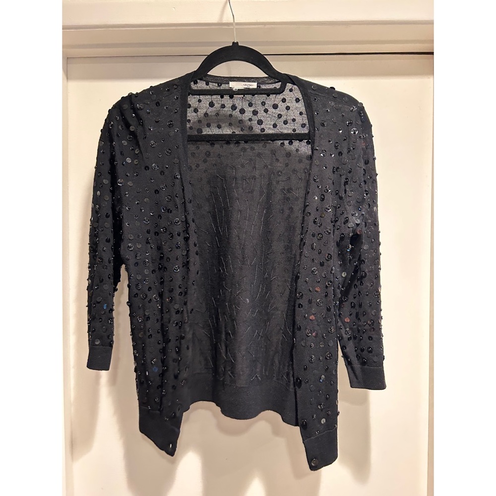 Sequin Quarter Sleeve Sweater